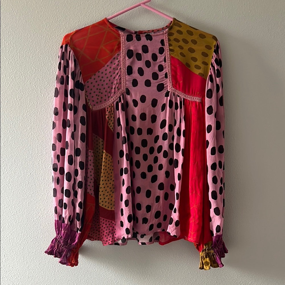 Anthropologie Bl—nk London Miranda Peasant Blouse
